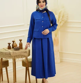 کت و دامن شیک زنانه کد 2143 مدل یسنا