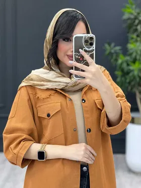 مانتو شومیزی دوجیب ریش دار