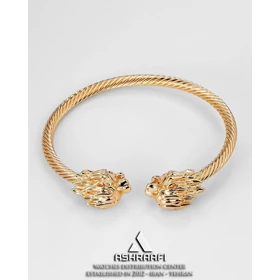 دستبند النگویی طلایی Lion Bracelet G1