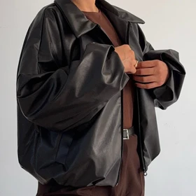 بامبر جکت چرم