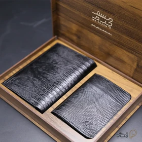 ست کیف پول و جاکارتی چرم mrc1318-36