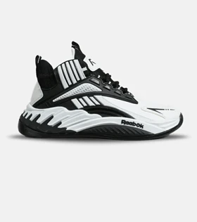 کفش کتانی ساق‌دار سفید مشکی Reebok Shaq Attaq