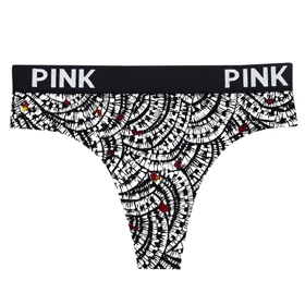 شورت لامبادا زنانه مدل لیزری کمر pink رنگ مشکی کد 45-5389