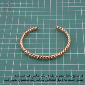 دستبند النگویی ژوپینگ پیچک طلایی