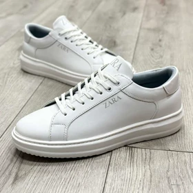 کفش مردانه رنگ سفید مدل زارا zara
