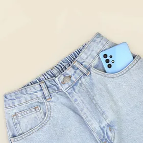 شلوار جین نیم بگ 4001501