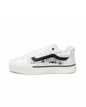 کفش کتانی مردانه ونس اولداسکول کنو کاستوم سفید مشکی Vans oldskool Knu