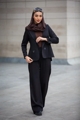 کت زنانه بلدینگ بغل چاک