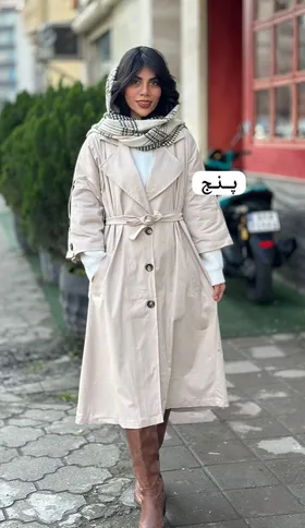 بارانی بلند کتان