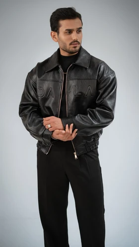 کاپشن چرم وارداتی سامیار_کد4515