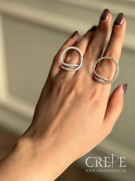 انگشتر مینیمال نگینی