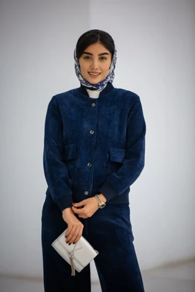 بامبر زنانه بیسکوئیتی دوجیب