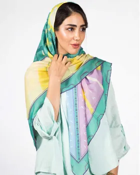 روسری مجلسی دخترانه طرح دار