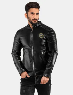 کاپشن چرم مردانه Carlo