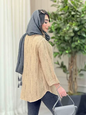 شومیز آستین پاگن نجلا