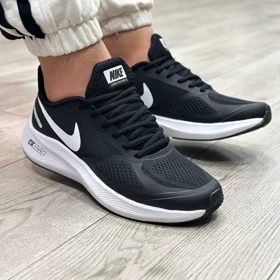کتانی مردانه زنانه مدل نایک ایر زوم گاید nike air zoom guide رانینگ رنگ مشکی سفید