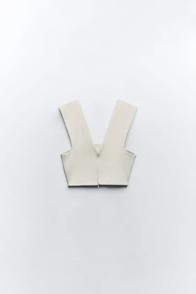 کراپ تاپ ضربدری زنانه زارا Zara