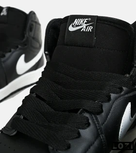 کتانی ساق‌دار زنانه و مردانه مشکی سفید Nike air jordan 1
