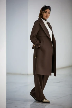 بارانی پرادا 3 ژیله (قهوه ای)