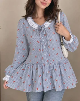 شومیز عروسکی پرما 7644 (طوسی)