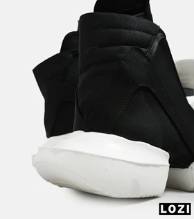 کفش کتانی مردانه مشکی سفید Rick Owens Horse Feet
