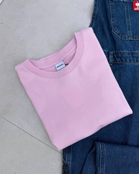 تیشرت اسلیم صورتی BERSHKA🎀