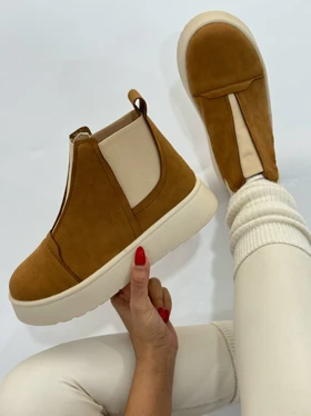 نیم بوت دوکش دلفین 4315 (عسلی)