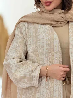 مانتو ژاکارد شاین آستین پیله