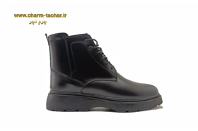 نیم بوت مردانه لوفر بندی بغل زیپ‌دار چرم طبیعی si186