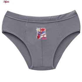 شورت پنبه‌ای پسرانه کوزا مدل اسلیپ طوسی کد 4596