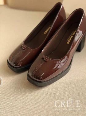 کفش ورنی میو میو پاشنه 7 سانت