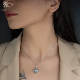 گردنبند نقره لوتوس