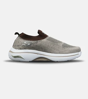 کفش کتانی طبی ورزشی کرم قهوه ای SKECHERS Archfit مدل 8818