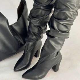 بوت پاشنه چروک بلند مکس 4262