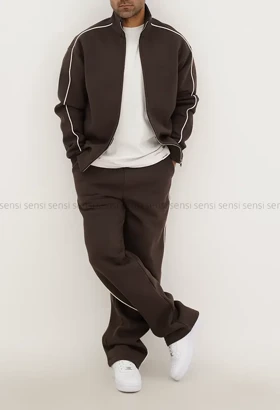 ست مردانه سویشرت شلوار گرم دارکد20000045