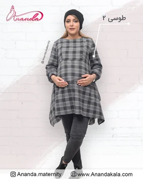 تونیک طرحدار پشمی جانان