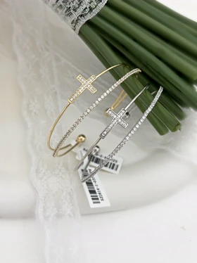 بنگل جواهری زنانه صلیب 966