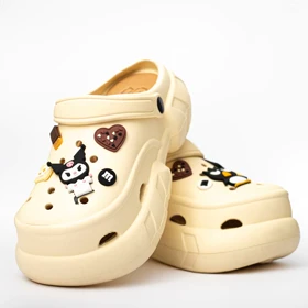 صندل دمپایی کراکس مدل کلاسیک کرم کد 294628