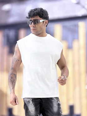 رکابی ورزشی وست بیسیک سفید