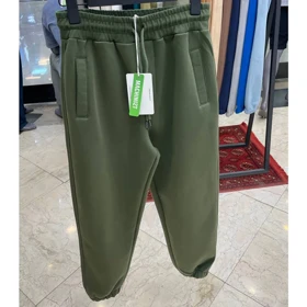 ست دورس و شلوار جاگر دم پاکش مچینست سبز ارتشی