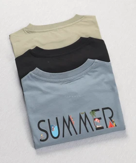 تیشرت لش طرحدار Summer کد 1712