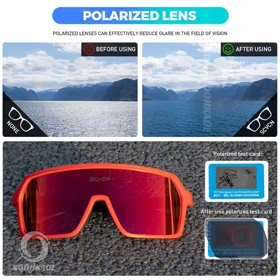 عینک KAPVOE SCVCN S60 08 فریم قرمز لنز بنفش