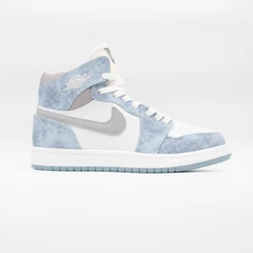 کتانی جردن 1 ساق‌دار آبی طوسی کد 6624