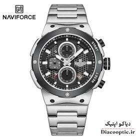 ساعت مچی مردانه سه موتور برند نیوی فورس مدل NF 8072 استیل