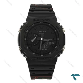 ساعت مچی کاسیو جیشاک GA2100 مردانه مشکی بند طرحدار Casio-7330-G