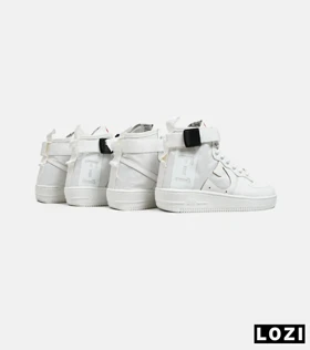 کفش کتانی ساق‌دار مردانه سفید NIKE AIRFORCE AF1