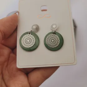 گوشواره میخی حصیری صدفی