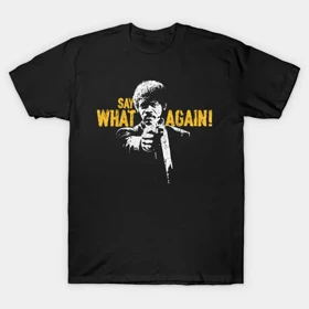 تیشرت کلاسیک داستان عامه پسند تیشرت Pulp Fiction طرح Say What Again
