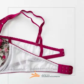 ست هارنس دار سفید گل‌دار برند نوشه پوش