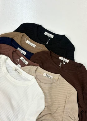 بلوز یقه گرد کبریتی سوپر کش 424